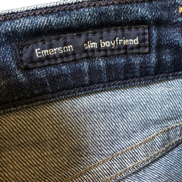 COH Emerson Slim Fit Boyfriend Jeans Medium Wash Ripped Knee Size 24 - Picture 10 of 14